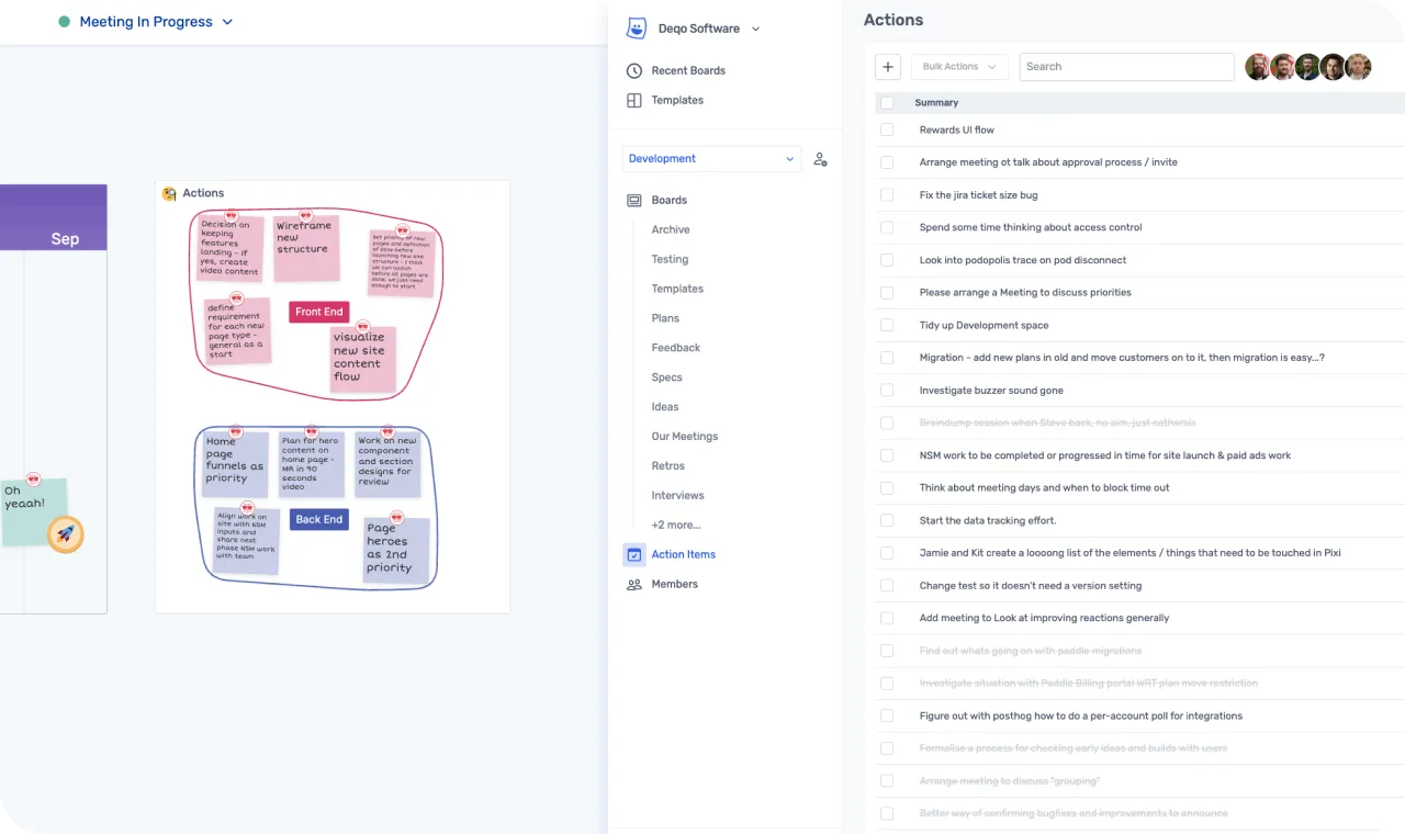 Keep the momentum going once the meeting ends